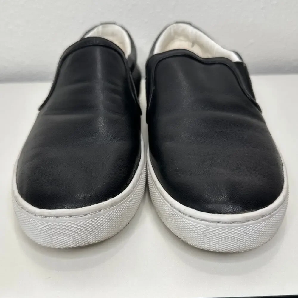 Sam Edelman Black Leather White Base Slip On Shoe 5